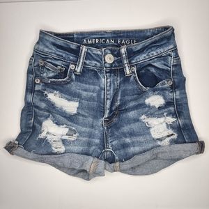 American Eagle  size 00 hi Rise shorts, next level stretch